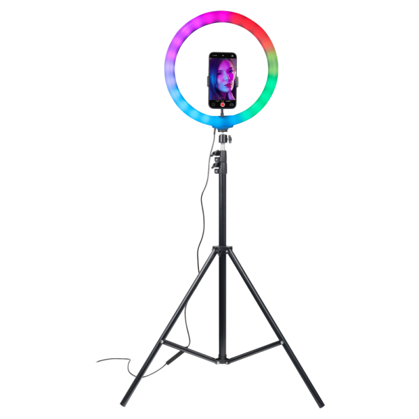 ARO D LUZ 33 CMS RGB+TRIPODE 2.1MTRS MJ