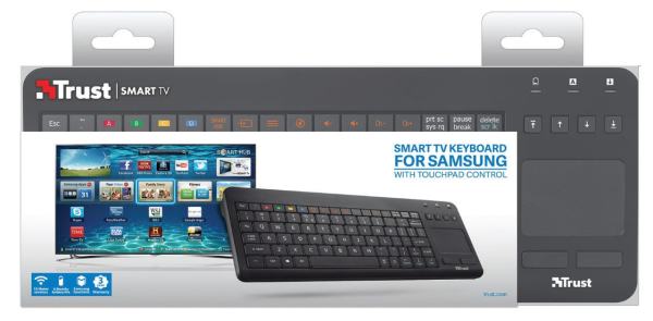 TECLADO TRUST SENTO SMART TV